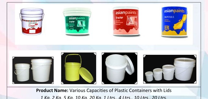 Multiple capacity plastic containers